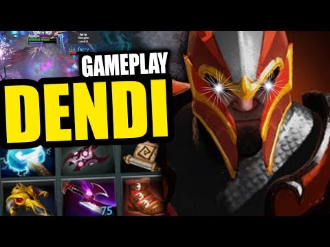 Dendi Dragon Knight Dota 2 Gameplay