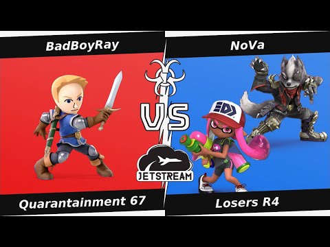 Quarantainment 67 Losers R4 - BadBoyRay (Mii SwordFighter) Vs NoVa (Inkling, Wolf) - SSBU