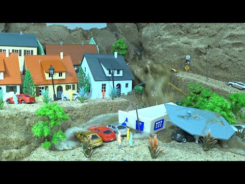 Dam Failure VS Town Diorama - Night Disaster