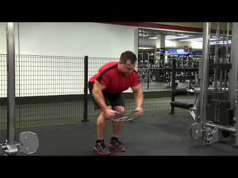 Bent Over Cable Crossover Rear Delt Fly