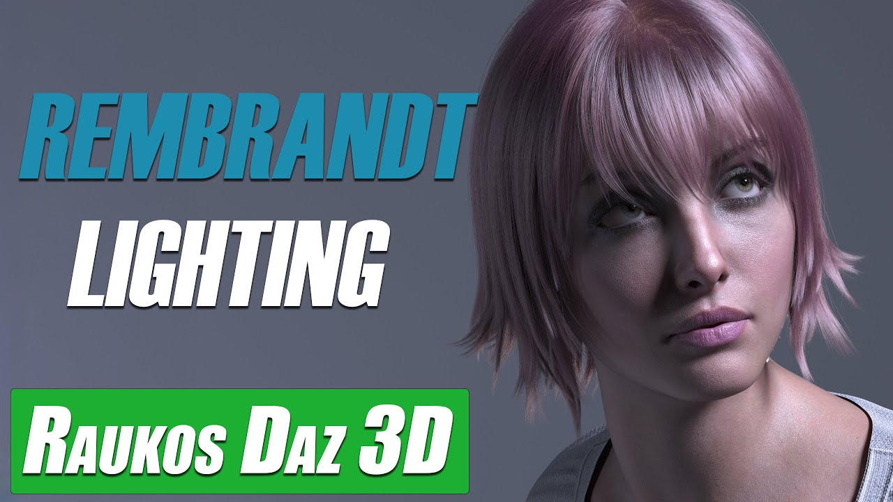 Daz 3D Tutorial: How to Set Up Rembrandt Lighting | Professional Portrait Setup