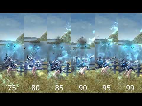Belle 75-99 Attack Speed Comparison