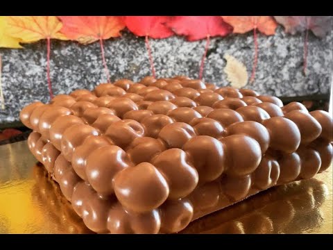 Chocolate mousse cake #bountycake. Chocolate and coconut mousse cake. #entremetcake #bubblecake