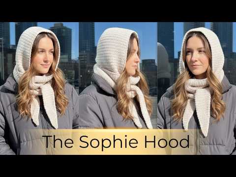 The BEST Sophie Hood Crochet Tutorial (Viral Sophie Scarf) | Step-by-Step