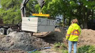 Installing a Concrete Septic Tank | Watch How the We Get the Job Done!