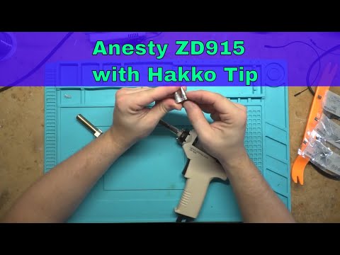 Anesty ZD-915 Desolder Pump With Genuine Hakko Tips