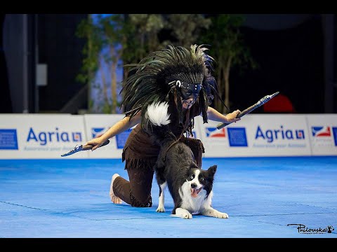 Jessica and Storm winning the World Championship in HTM 2022