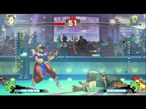 ex6tool [Chun] vs kokushi13 [Gouken] SSF4 Japanese Online Ranked Matches - TRUE-HD