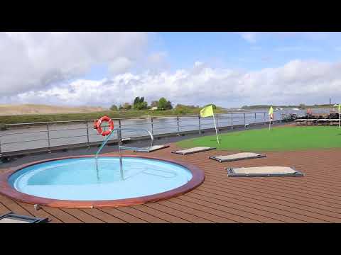 See the Deck of a Cruise Ship MS ANNA KATHARINA  RHEIN Kreuzfahrt auf Deck