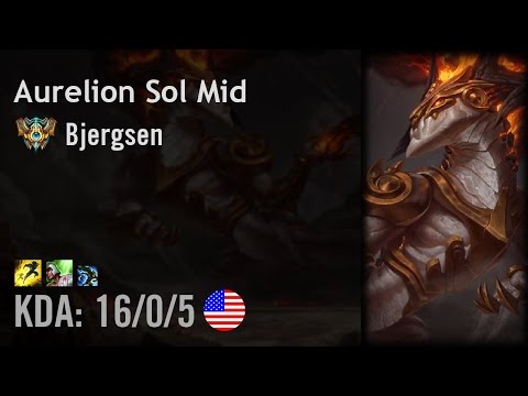 Aurelion Sol Mid vs LeBlanc - Bjergsen - NA Challenger Patch 6.15