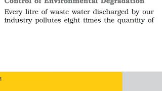 Control  of Environmental Degradation /manufacturing industries /geography  ch 6 /class 10/part 13