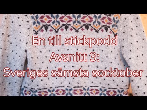 One more knitting pod 3: World's worst Socktober, a slipover from 1947, and December plans