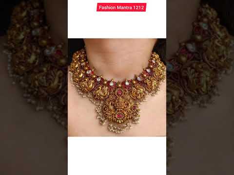latest Temple jewellery  bridal South Indian temple jewellery collection #short Fashion Mantra 1212