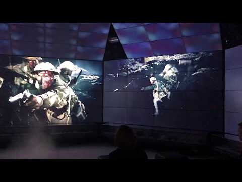 Chris gets a preview of the 360 Experience at the Sir John Monash Centre