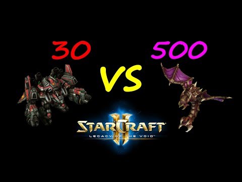 StarCraft II: Unit Battles - 30 Thors VS 500 Mutalisks