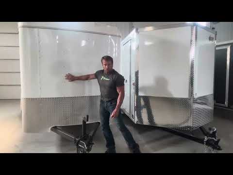 V nose vs round or flat nose enclosed cargo trailers. TTrailersND.com