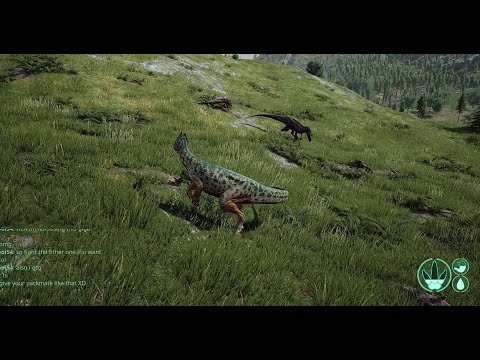 Daytime Dilo Encounter - Dilo vs Allos | The Isle Gameplay
