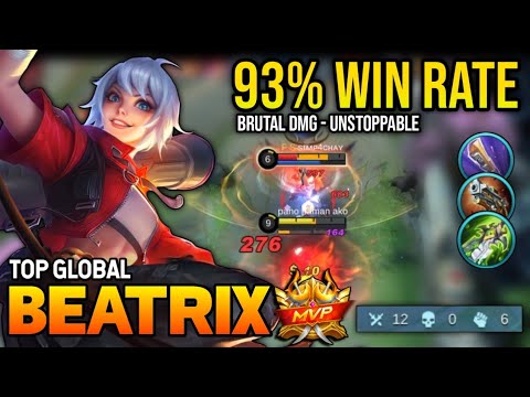 93% WIN RATE! BEATRIX BEST BUILD 2022 | TOP GLOBAL BEATRIX GAMEPLAY | MOBILE LEGENDS✓