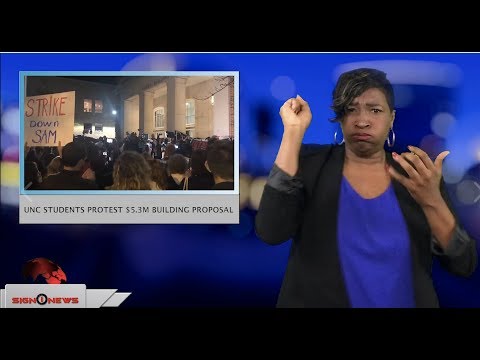 UNC students protest $5.3M building proposal (ASL - 12.4.18)