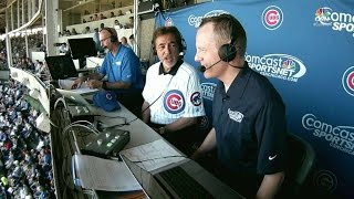 LAD@CHC: Joe Mantegna joins the Cubs' broadcast