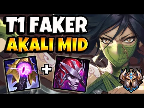 T1 Faker AKALI vs GALIO [ MID ] Patch 11.11 Ranked Korea ✅