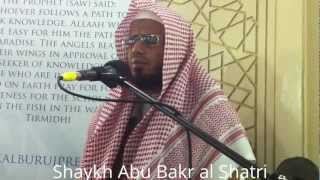 preview picture of video 'Recitation & Du'a by Shaykh Abu Bakr al Shatri at Didsbury Mosque'