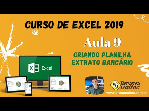 Excel - Criando Folha de Extratos de Bancos - Parte 1 | Aula 9