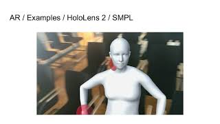 SMPL in VR and AR