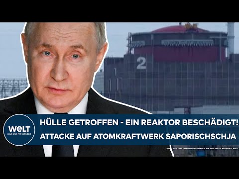 Video Thumbnail: PUTINS KRIEG: AKW-Hülle getroffen - ein Reaktor beschädigt! Attacke auf Atomkraftwerk Saporischschja