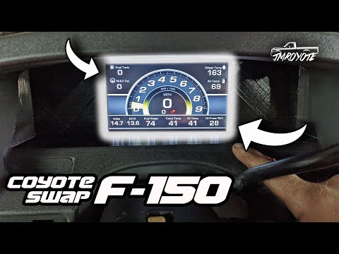 Installing ONEGAUGE Touchscreen Cluster in our Coyote Swap F150