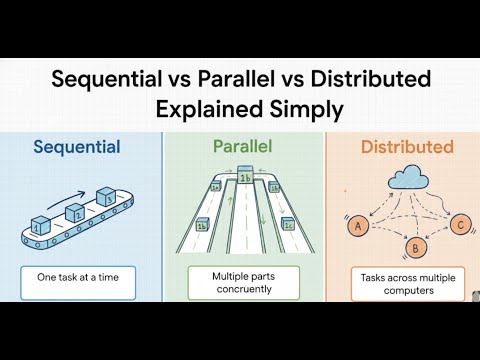 Sequential Vs Parallel Vs Distributed Computing Explained Simply