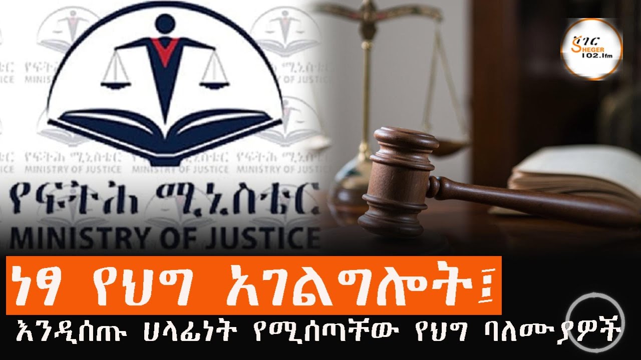 ነፃ የህግ አገልግሎት፤ እንዲሰጡ ሀላፊነት የሚሰጣቸው የህግ ባለሙያዎች