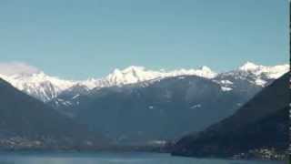 preview picture of video 'Lago Maggiore: erster Schnee im Oktober 2013'