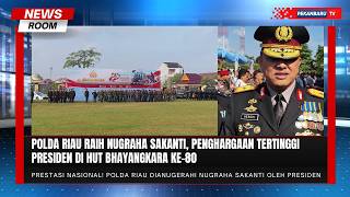 Polda Riau Masuk 10 Polda Terbaik Penerima Nugraha Sakanti