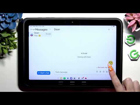 SAMSUNG GALAXY TAB ACTIVE5 PRO – How to Add Photos to Text Message