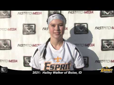 2021 Hailey Walker Third Base Softball Skills Video - Esprit Fastpitch