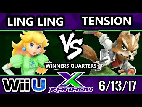S@X 206 - Ling Ling (Peach) Vs. Tension (Fox) - SSB4 Winners Quarters - Smash for Wii U.