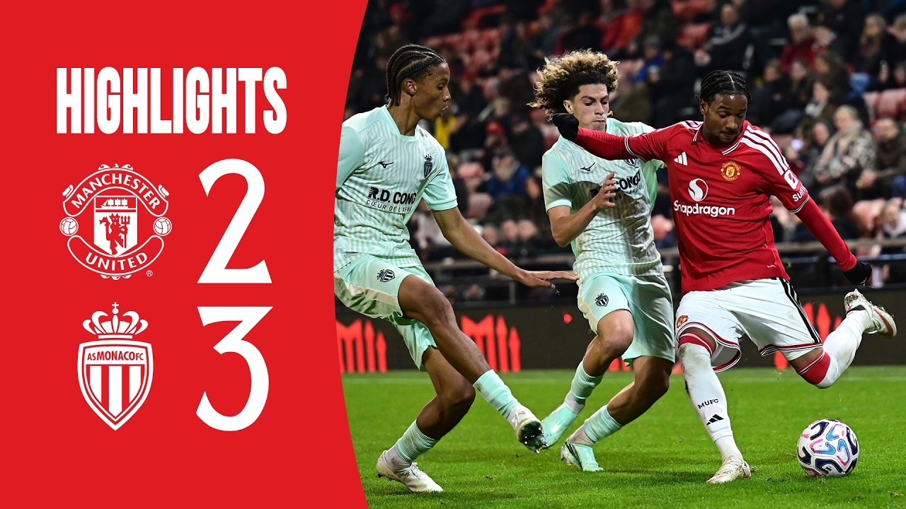 Man Utd U21s 2-3 AS Monaco | Academy Highlights | Premier League International Cup