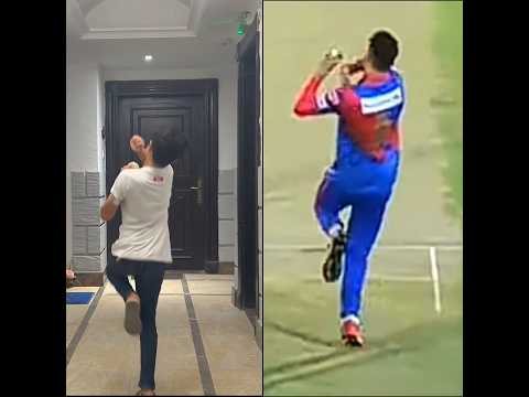 King Amir Bowling action copy 🔥👀 || #shorts #cricket #youtubeshorts #shortsfeed