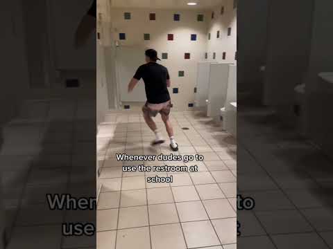 Whenever dudes go to use the restroom at school #shorts #school #class