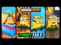 Minion Rush Funny Fails Episode 2 Minion Beach The Mall Minion Funny Moments Despicable Me