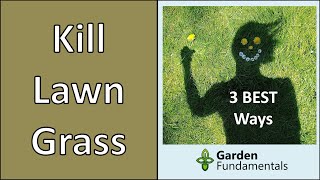 How to Kill Lawn Grass for a New Garden  🧤🥽🚽 3 Best Methods Compared