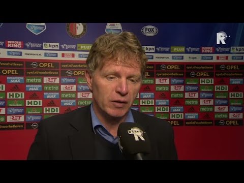 Fons Groenendijk na afloop van Feyenoord - Excelsior