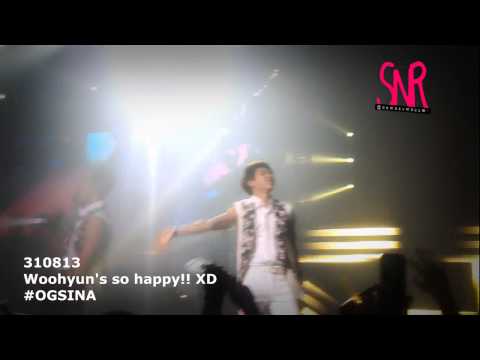 [FANCAM] 310813 Woohyun's so happy! XDD #OGSINA