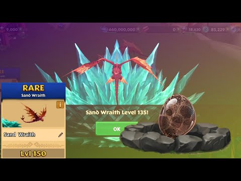 SAND WRAITH Titan Mode Max Level 150 | Rare Dragon | Dragons: Rise Of Berk