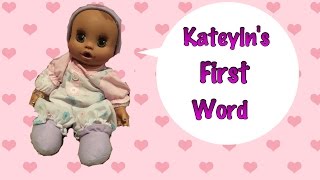 Katelyn's First Word