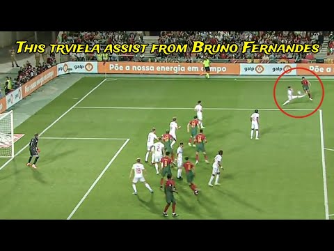 🔥 Bruno Fernandes Trviela Assist For Goncalo Inacio Goal Vs Luxembourg