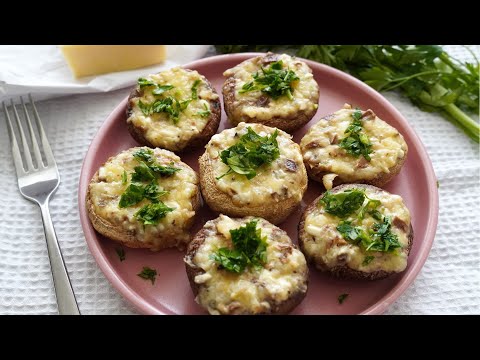 Cheese stuffed mushrooms | stuffed mushrooms portobello recipe