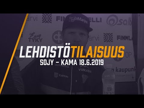 Lehdistötilaisuus: SoJy - KaMa 18.06.2019
