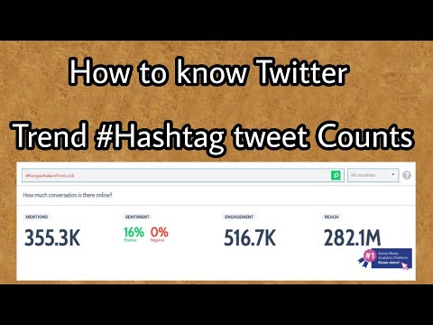 How to know Twitter Trend #hashtags Tweet Counts || Tech Videos